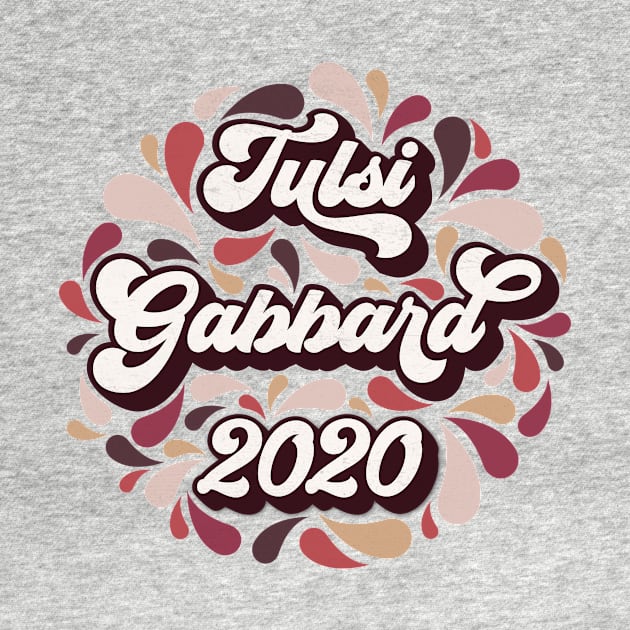 Tulsi Gabbard 2020 Retro Paisley by KimberMaddox